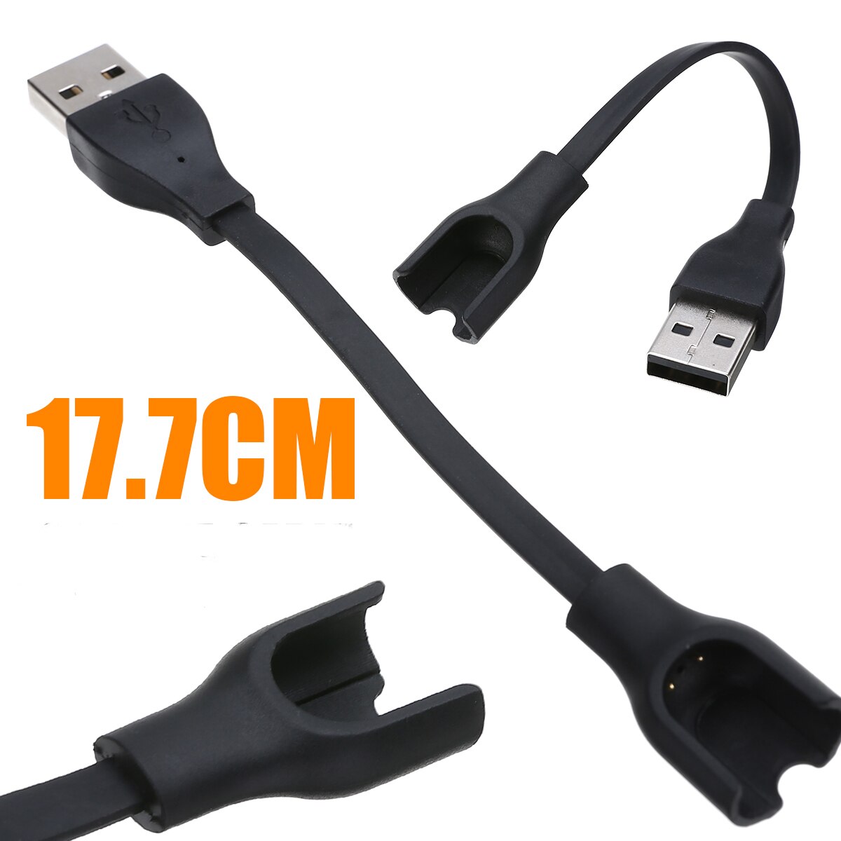 Outdoor Multifunctionele Gereedschap Black 17.7 Cm Usb Oplaadkabel Voor Go-Tcha Polsband Voor Outdoor Survival Opkomst Gereedschap