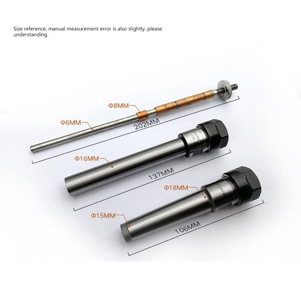 Pen Mandrel With Sliding Shaft Pen Mandrel Set Woodworking Lathe DIY Penmaking Turning Lathe Machinery Part Tools