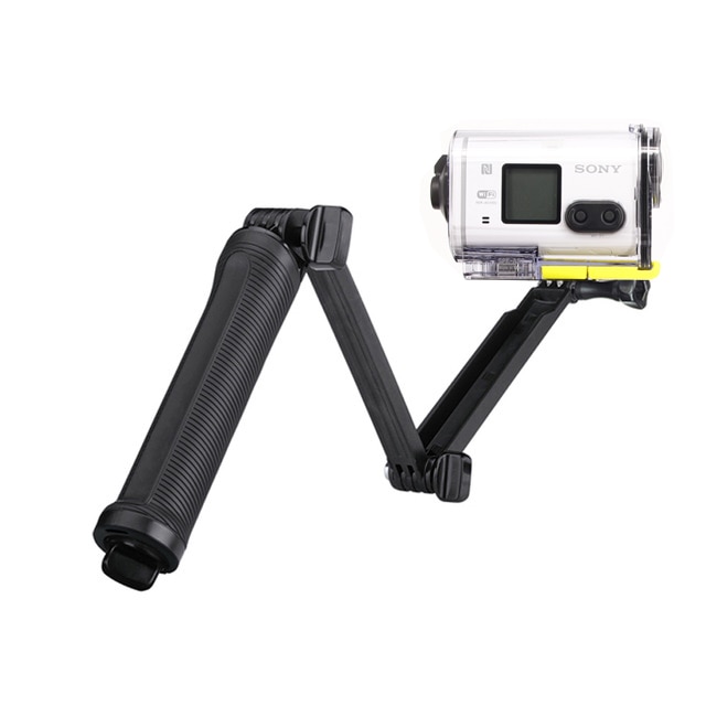 3 manier waterdichte monopod selfie grip statief voor sony action cam hdr-as100v as300r as50 as200v x3000r aee sport camera