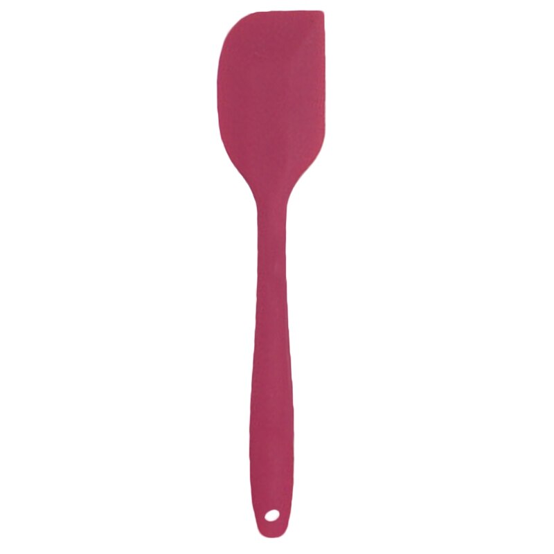 Multi-colored Spatula Kitchen Buttercream Silicone Cake Cooking Cream Spatula Cake Cooking Tool Kitchen Kitchenware: rose red