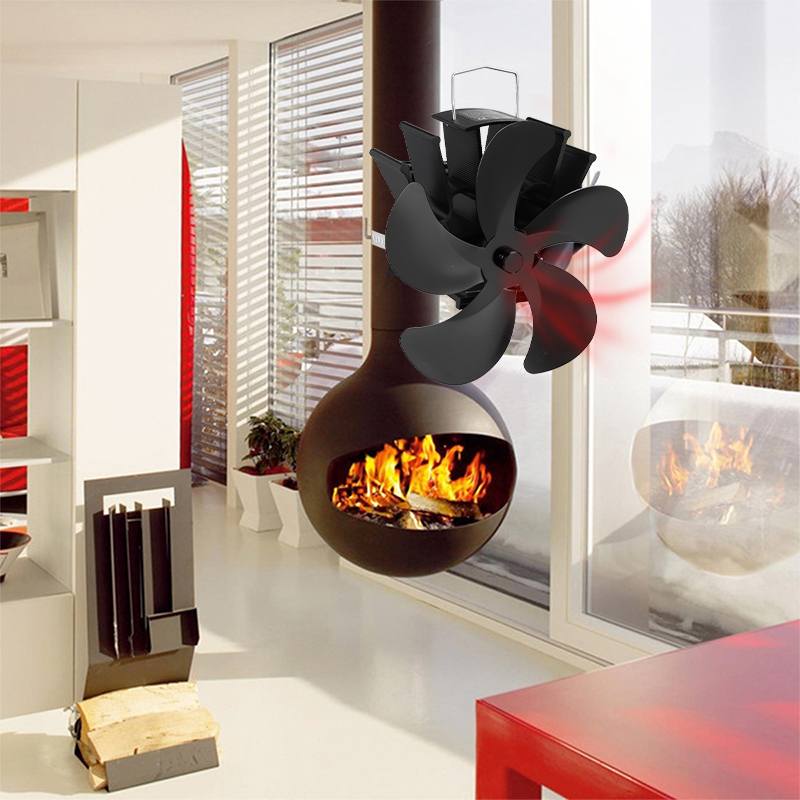 Warmte -aangedreven kachelventilator Magnetische wandmontage