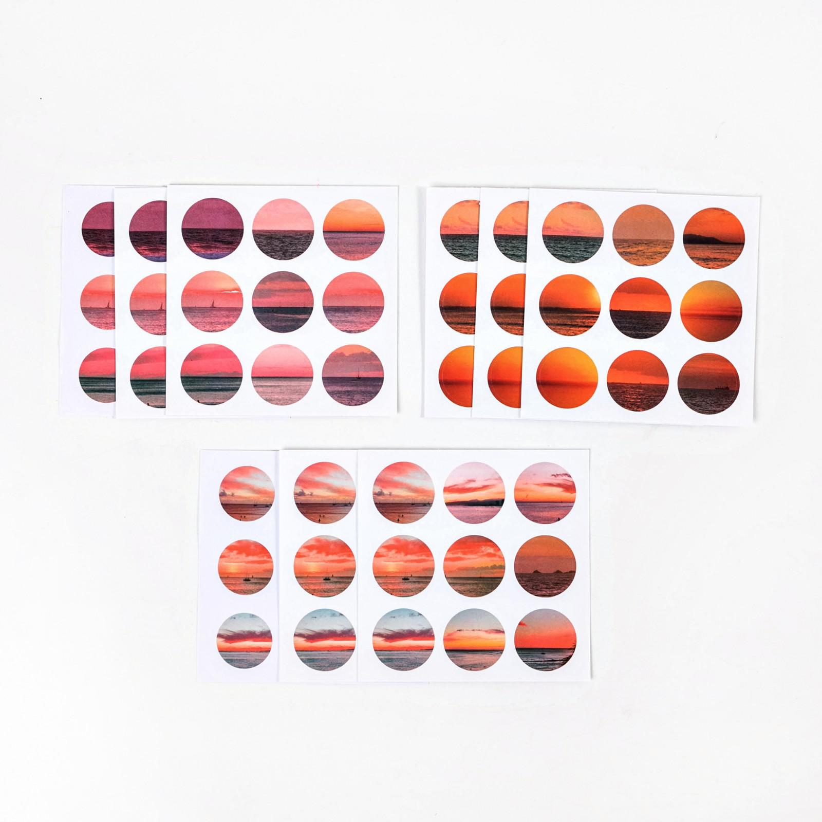 81 Pcs/pack Morandi Series Circle Dot Diy Writable... – Grandado