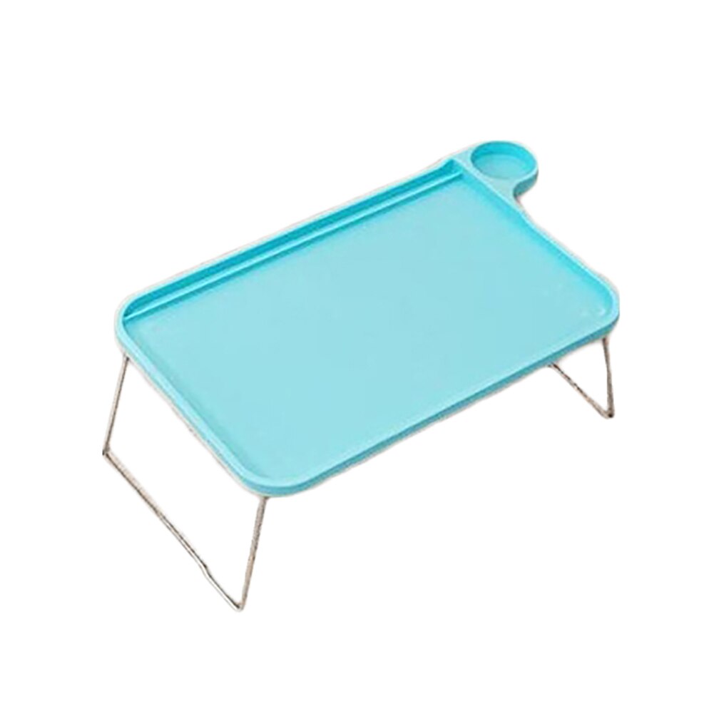 Foldbar bærbar tablet bord skrivebord computer notebook bakke stativ til seng sofa laptop tablet seng bakke: Blå