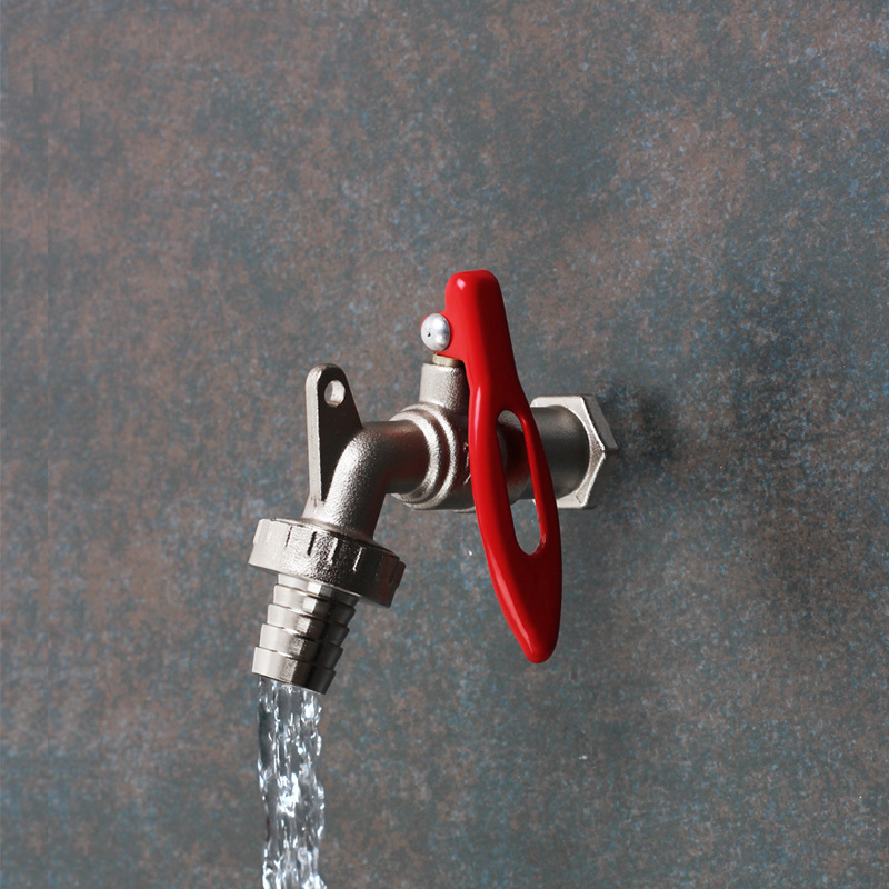 Brass External Thread Water Tap Lockable Home Washing Machine Garden Single Spout Faucet HVR88