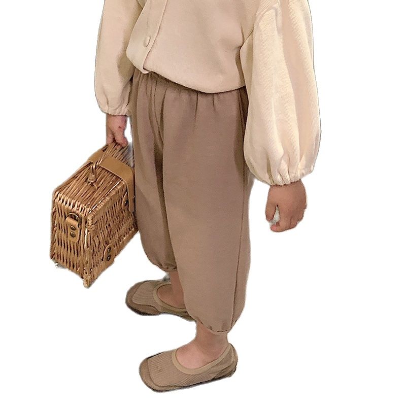 Girls ' Broek Lente En Herfst Mode All-Wedstrijd Losse Kinderen Leisure Koreaanse Versie P5719