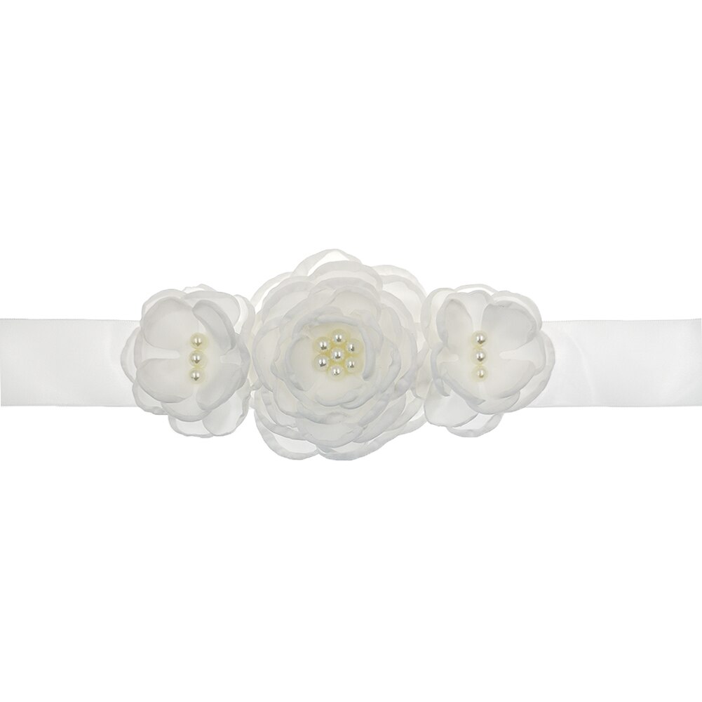 Bloem Moederschap Riem Vrouwen Lint Sash Flowergirl Bruids Tailleband Foto Props Zwangerschap Accessoires Jurk Sjerpen: 2