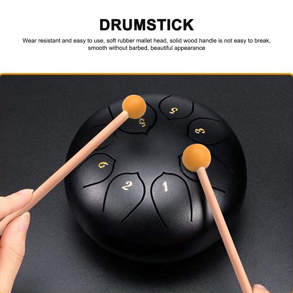 2pcs Tongue Drum Mallet Xylophone Marimba Drumstick Musical Percussion Instrument for Children Kids Adults