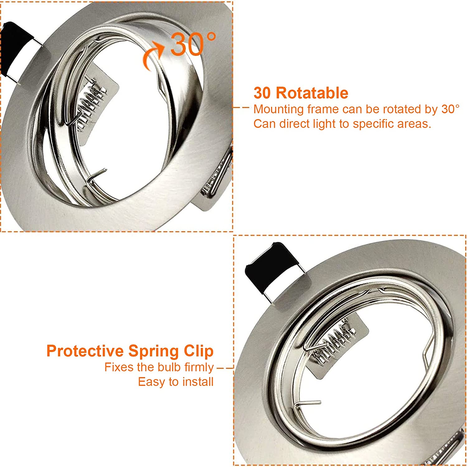 LED Downlights Frame Ronde Armatuur Verstelbare Downlight Led Houders Uitsparing voor MR16 GU10 Lamphouder Inbouw LED Spot Light