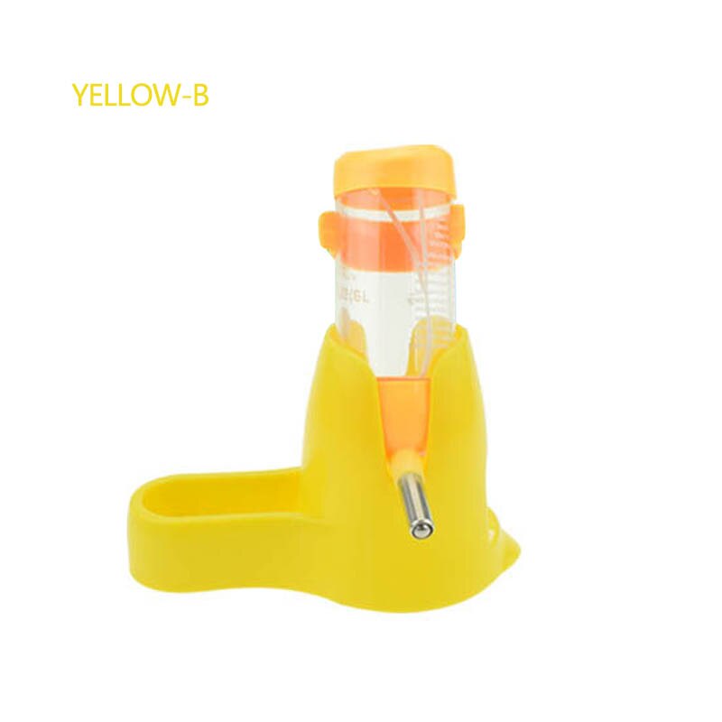 Hamster Water Bottle Small Animal Accessories Automatic Feeding Device Food Container 3 Styles 1 Pc Pet Drinking Bottles: yellow-B