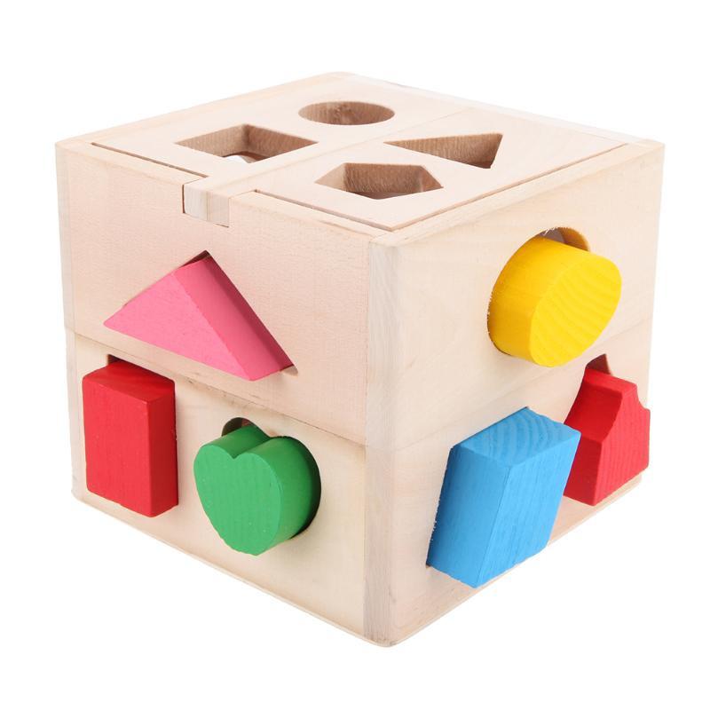 Educazione per bambini classificazione della forma cubo a 13 fori Smart Box sviluppo creativo bambini educazione prescolare regali giocattolo