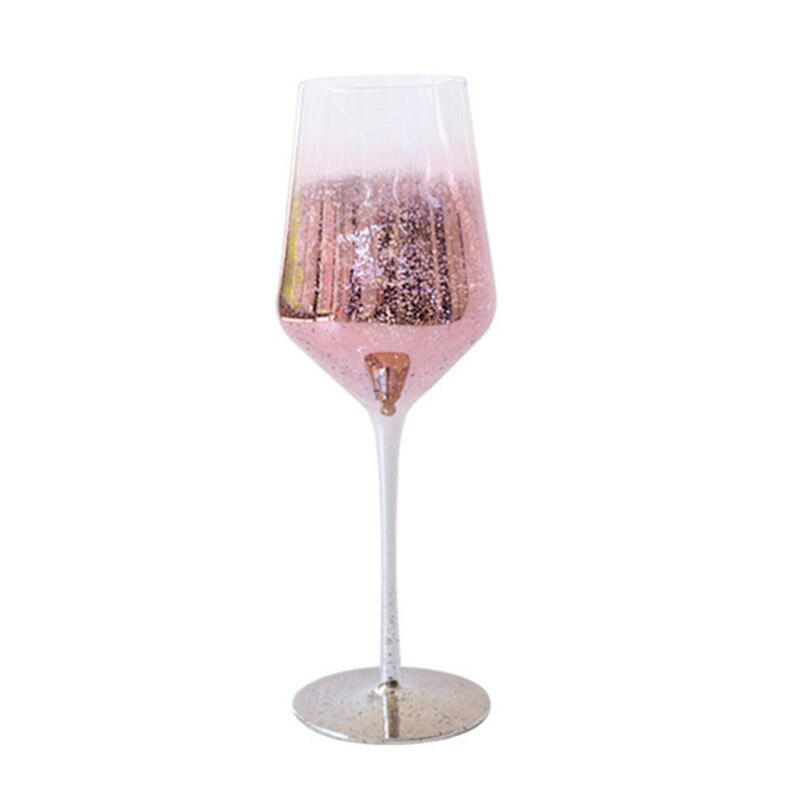 Loodvrij Champagne Bekers Creatieve Sterrenhemel Wijnglas Kleurrijke Drink Cup Party Globet Voor Thuis Diner: pink