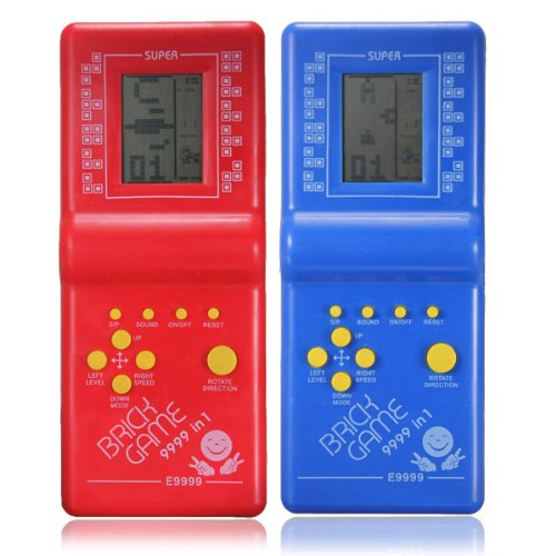 Plastic Tetris Hand Held Game Speler Lcd Elektronische Game Speelgoed Pocket Game Console Classic Childhood Voor Handheld Gaming