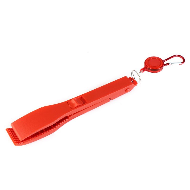 Plastic Fishing Pliers Gripper Hand Controller Fish Body Grip Clamp Gripper Grabber Tackle Tool Fishing Clipkg: Red  missing rope