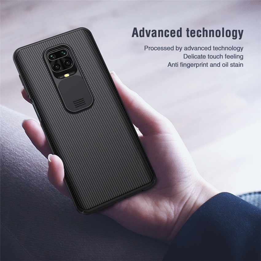 For Redmi Note 9 Pro Case NILLKIN Slide Camera Protection Case For Redmi Note 9 NOTE 9S Note 9 pro max Anti-skid Camshield