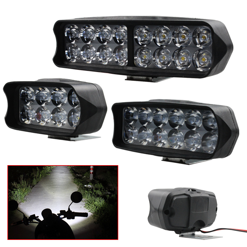 12-80V Motorfiets Koplamp Hulplamp Led Elektrische Voertuig Spotlights Scooters Waterdicht Gemodificeerde Lampen Moto Accessoires
