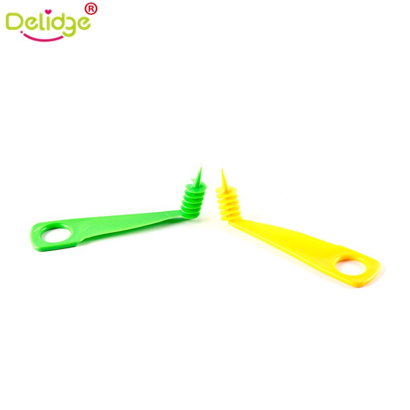 Delidge 1 pc Groente Draaien Slicer Plastic Handleiding Spiraal Schroef Slicer Aardappel Wortel Komkommer Groenten Spiraal Snijder