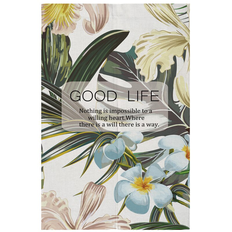 Chinese Stijl Lotus Deur Gordijn Slaapkamer Partitie Restaurant Deur Decoratie Badkamer Half Gordijn Feng Shui Gordijn: 06 / 85x120cm