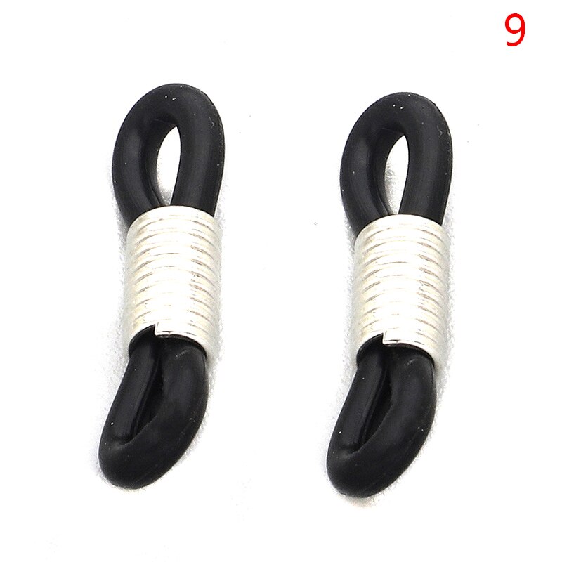 20pcs Strap Retainer End Loop Connector Ear Hook Eyeglasses Spectacles Chain Glasses Retainer Ends Rope Sunglasses Cord Holder: P9