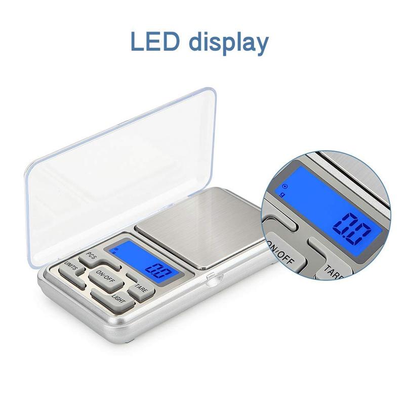 Jewelry Scale100/200/300/500G/x 0.01g /0.1g/Mini Electronic Scales Digital Scale for Gold Sterling Silver Jewelry Balance