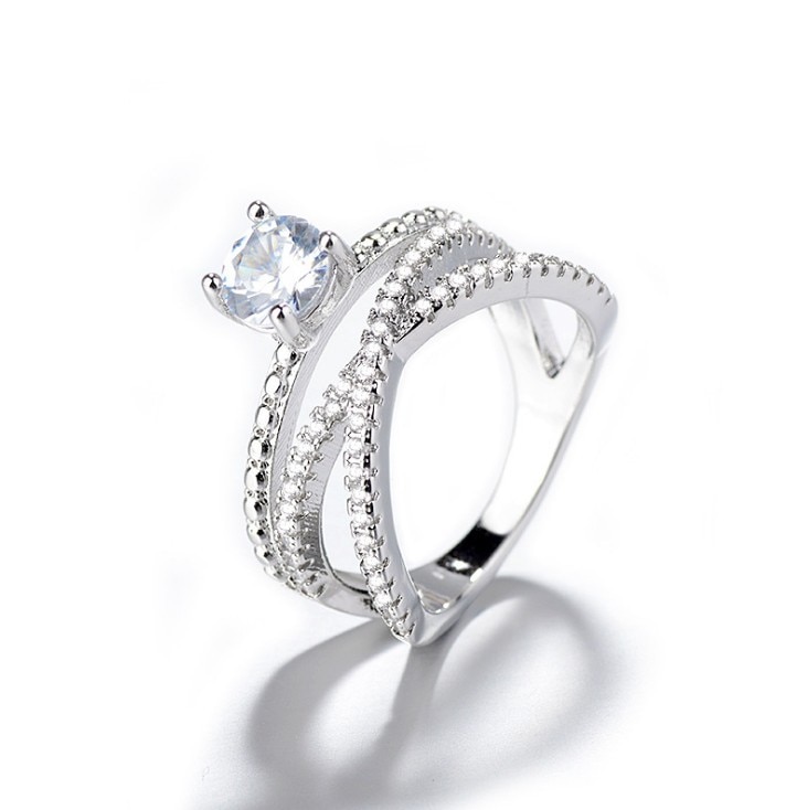 925 Sterling Zilveren Hart Pijl Shining Kristal Ring voor Vrouwen AAA Zircon Engagement Trouwringen Sieraden