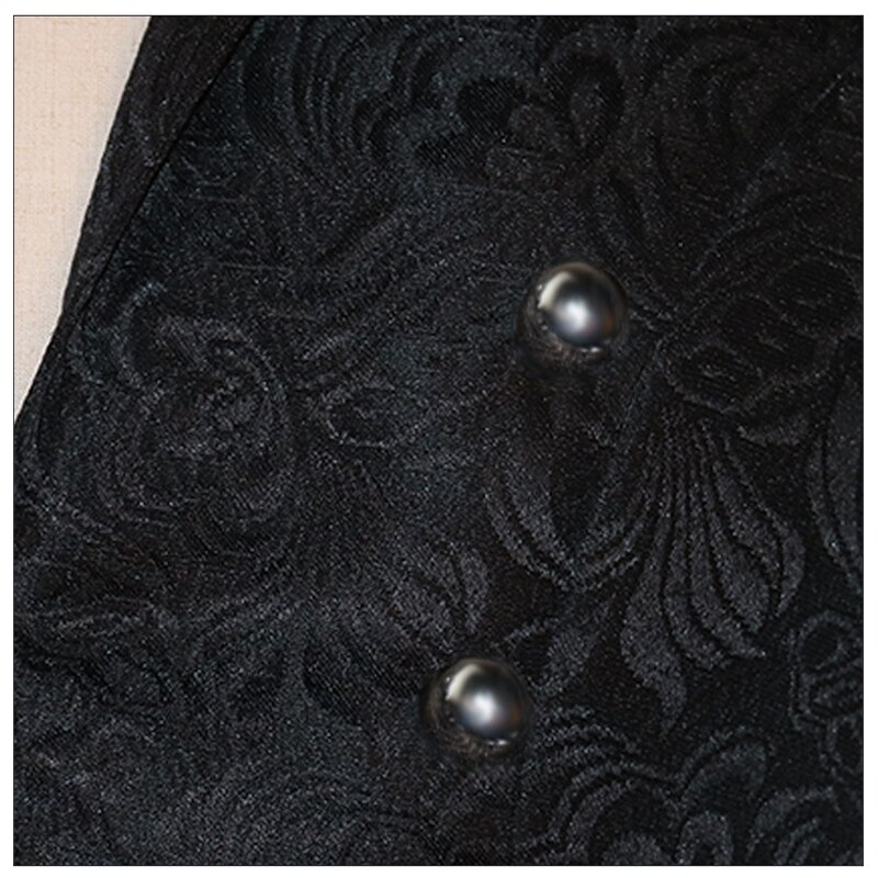 Halloween de disfraces hombres gótico chaqueta FRAC negro abrigo largo hombres esmoquin traje Steampunk Trench Cosplay traje victoriano