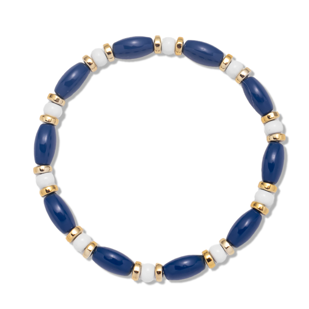 2022 nuovo Design perline colorate bracciali elastici braccialetti fatti a mano con perline Color arcobaleno bohémien per gioielli con perline da donna: Di Colore Giallo chiaro