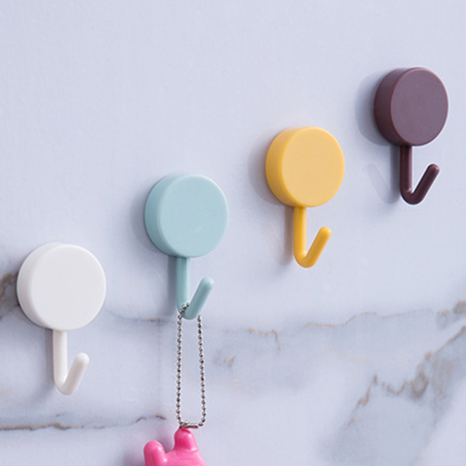 10 kpl/sarja pyörivä saumaton liimakoukku vahva koukku keittiön seinäripustin kylpyhuone keittiötarvikekoukut