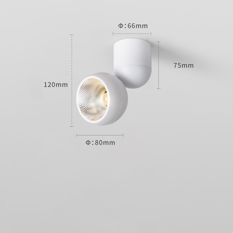 Saiyo Led Spotlight Opbouw 355 Graden Verstelbare Hoek Spot Lichten Draaibare Cri 90 Plafondlamp Voor Woonkamer Winkel: S / Blauw