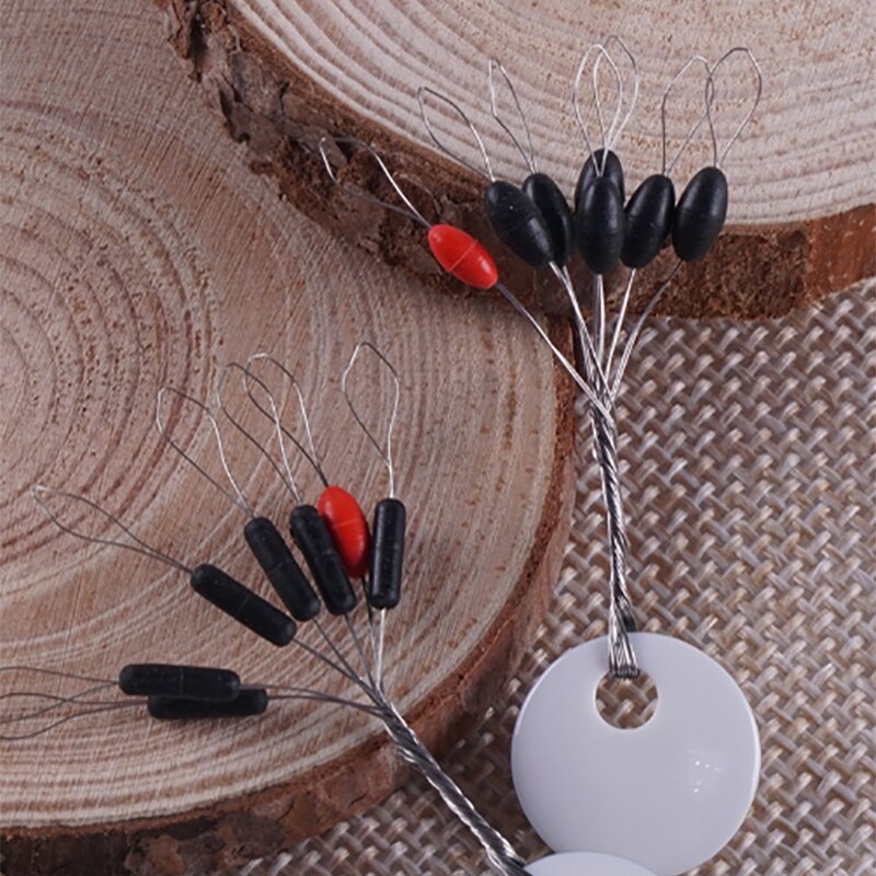 6 + 1 espace haricots caoutchouc bouchon outils de pêche accessoires Flotador Pesca Bobber outil de pêche accessoires
