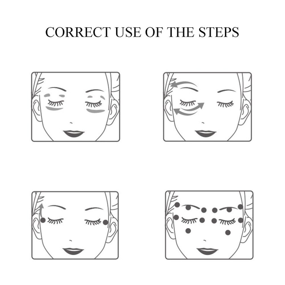 Mini Dispositivo de masaje ocular eléctrico, pluma facial con vibración, palo mágico de cara delgada, bolsa antiarrugas, herramienta de belleza para ojo