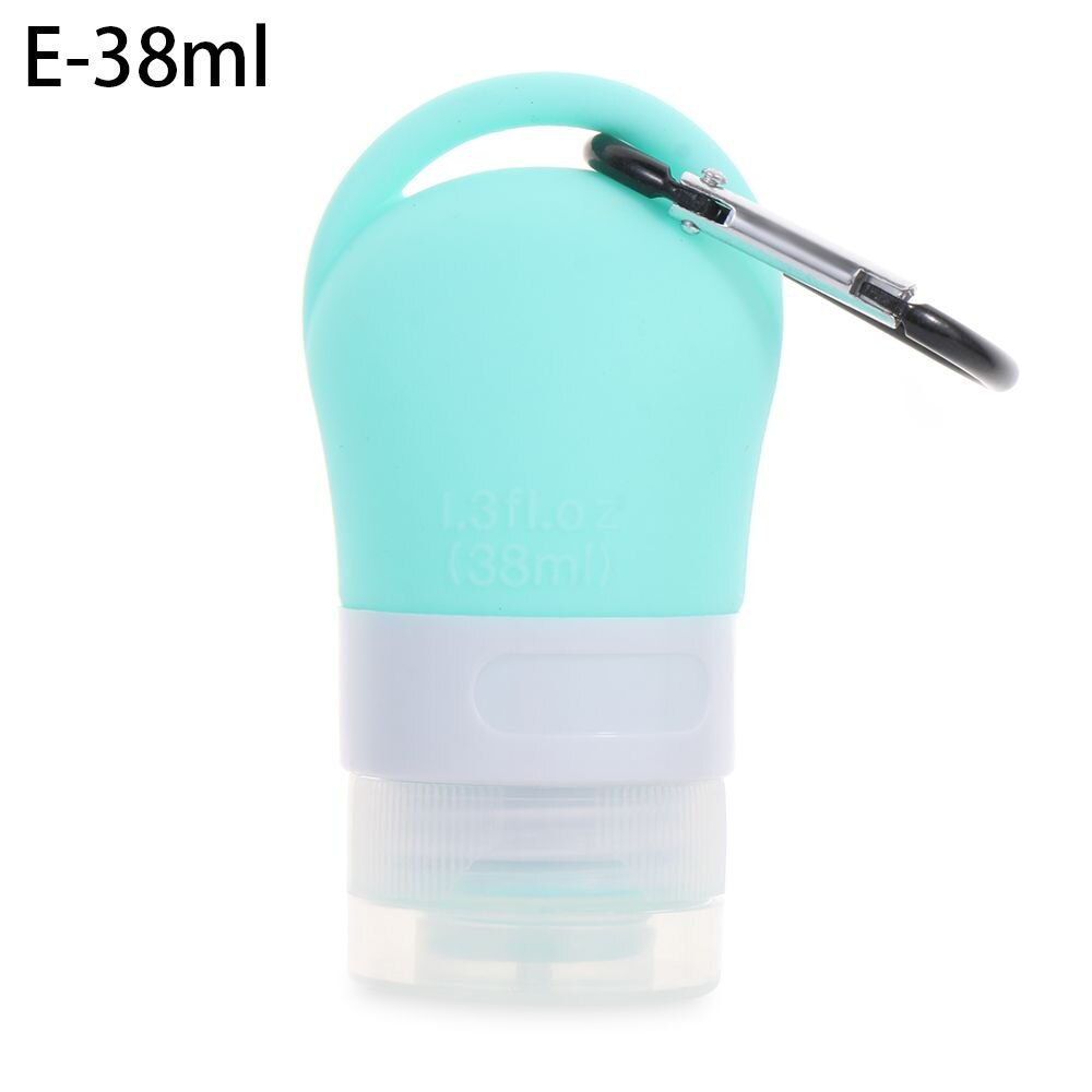 Shower Gel Shampoo Portable Hand Washing Hook Silicone Bottle Sub-bottling Tube Empty Bottles Squeeze Container: E-38ml