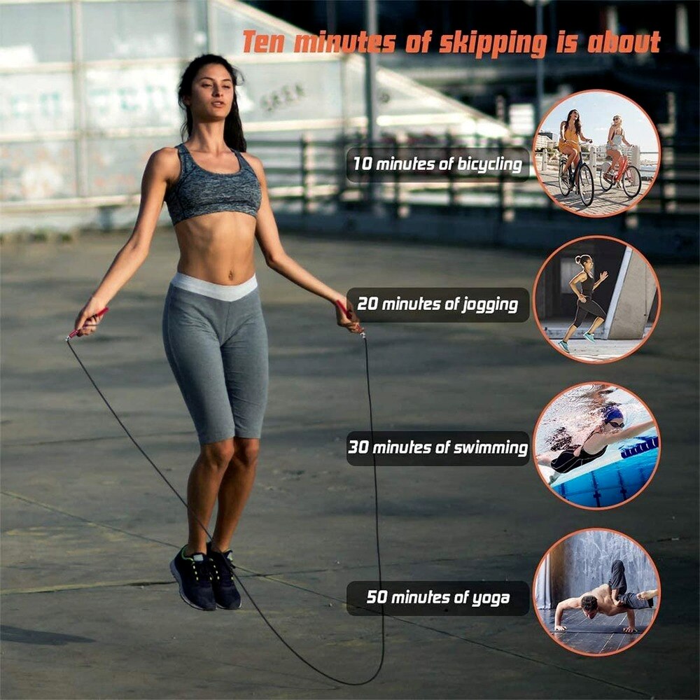 Corde à sauter de vitesse pour Fitness, Crossfit, pesée, entraînement, avec roulements à billes, poignées antidérapantes