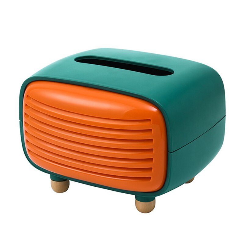 Tissue Box Imitation Radio Paper Drawer Box Simple Paper Towel Storage Box: b1