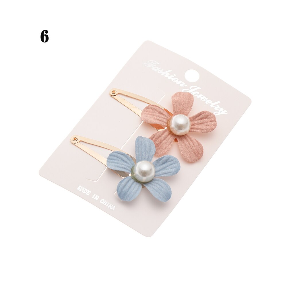 2 stuks kindermeisjes parelbloem haarspeld meisjes kinderhaarspeld accessoires haarspeld haarspeld hoofdtooi hoofddeksels voor kinderen: 6