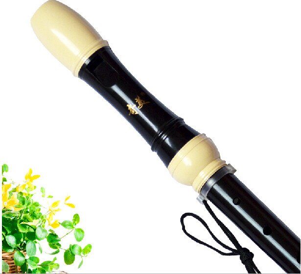 8 Holes German Alto Black Plastic Recorder F Key Germanstyle 8 holes