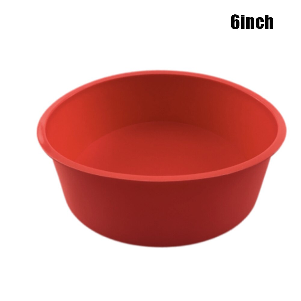 4/6/8 Inch Silicone Ronde Cake Pan Non-stick Bakvorm Bakvormen Lade L5