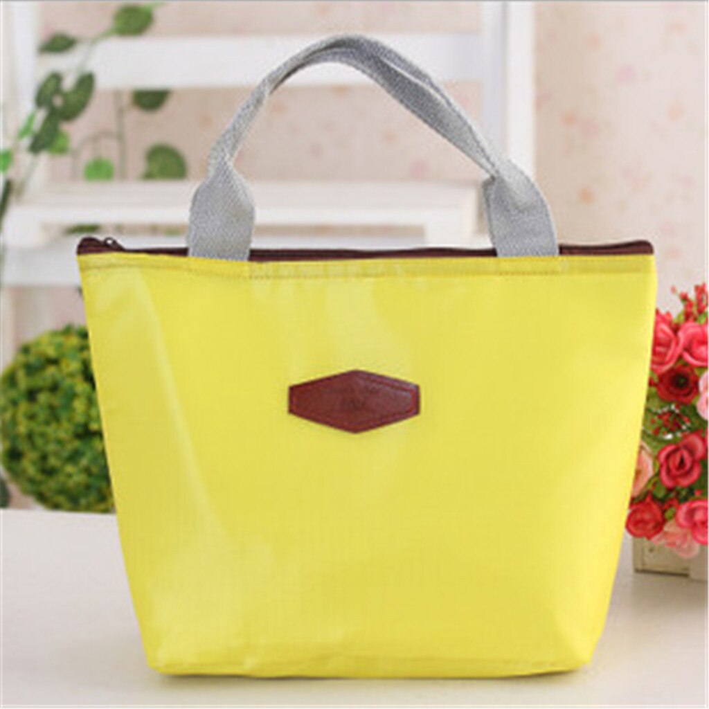 Childrens Adult Lunch Box Tote Storage Bag Lunch Bags Insulated Lunch Bag Picnic Bags School Lunchbox #1.14: YE