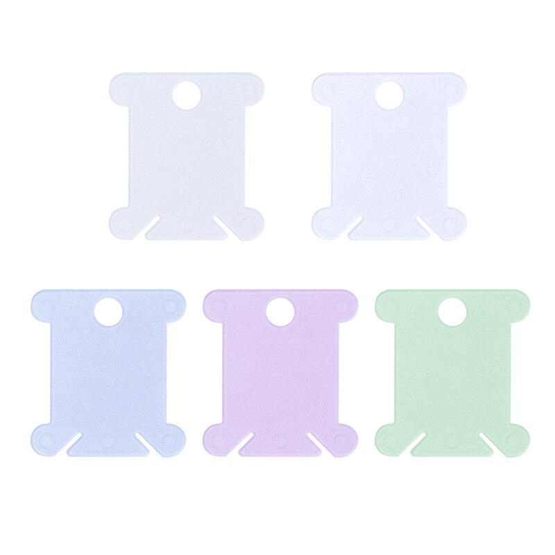 50/100 Pcs Embroidery Thread Holder Floss Craft Bobbin Cross Stitch Storage Holder Sewing Thread Board Card Thread Organizer: 20pcs