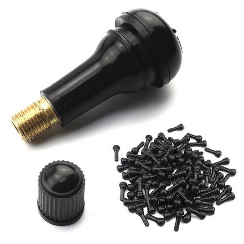 10 stuks duurzame auto snap-in tubeless vacuümband ventieldop rubber dop: Default Title