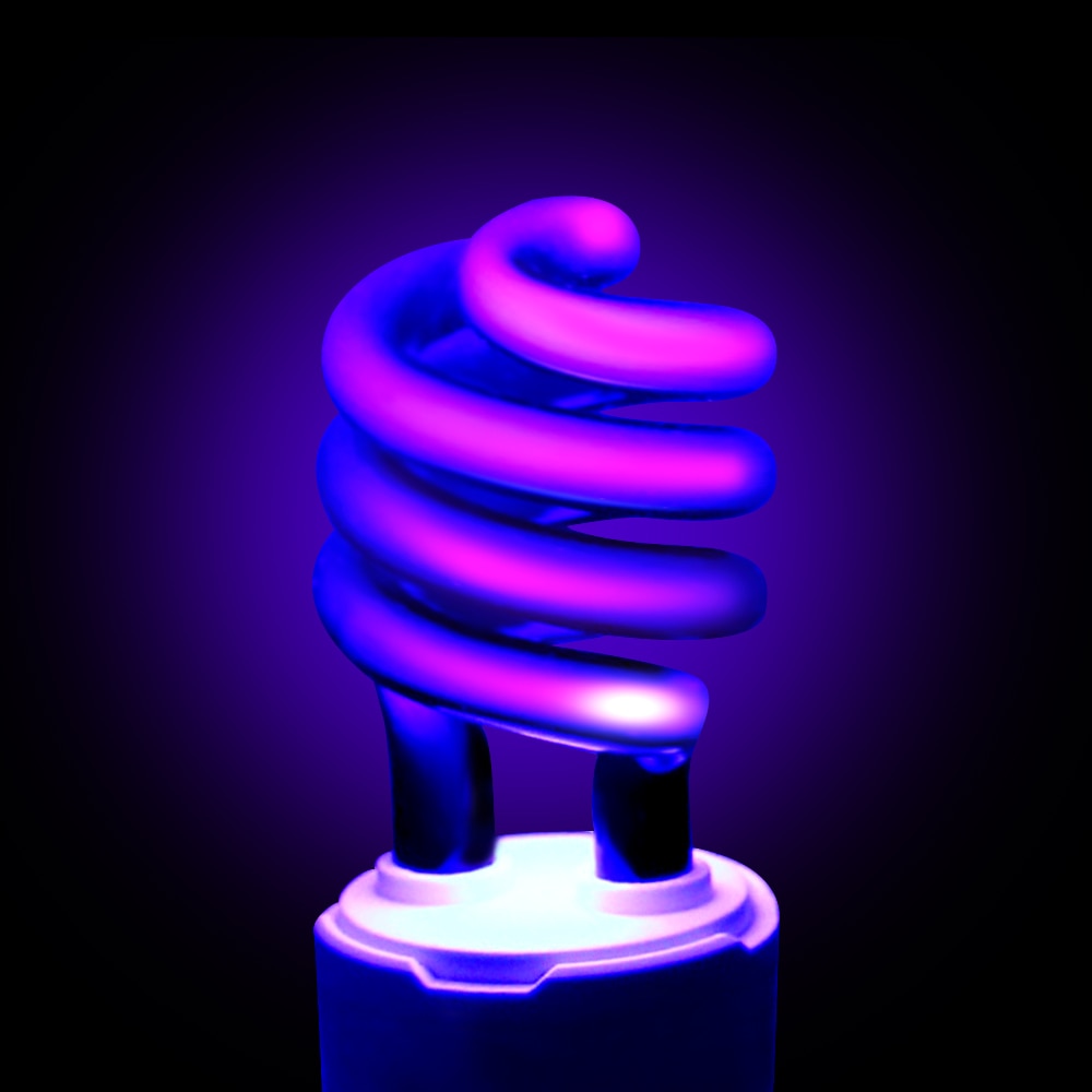 2 farver  e27 30/40w uvc lampe sterilisator blacklight pære uv fluorescerende pære lampe energibesparende sort lys violet