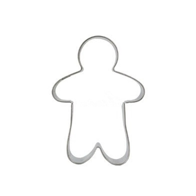 Honningkage mand form æg kiks kage udstikker stempel værktøj rustfrit stål dessert køkken kupon fondant