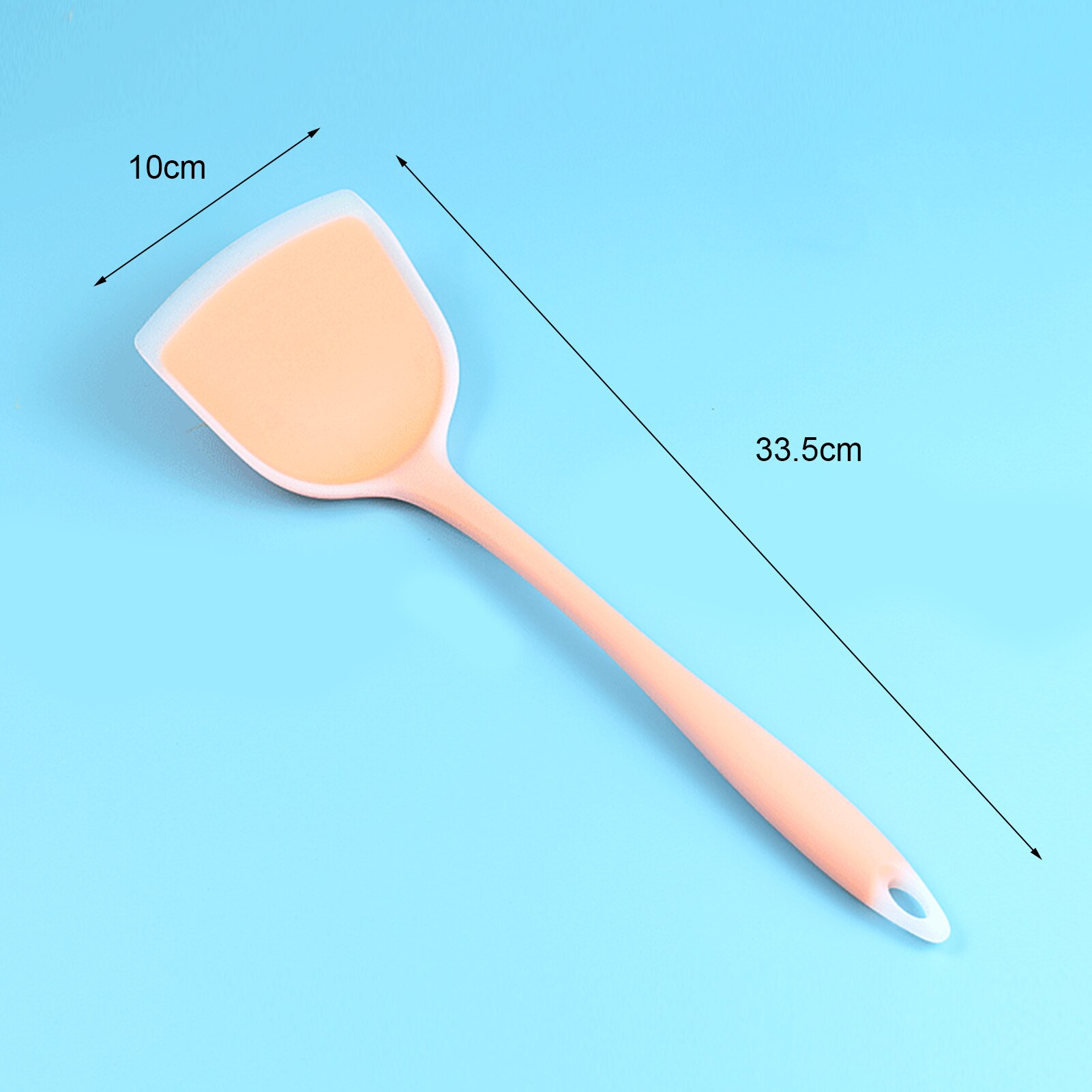 Slotted Turner Heat Resistant Seamless One-Piece Food Grade Silicone Cooking Utensils Spatula for Kitchen