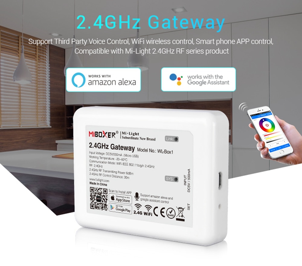 Milight ibox 2 wifi ibox älykäs valo  dc5v 2.4g wifi älykäs valo led -nauhamoduulin ohjain mi -valon led -lampun nauhavaloille