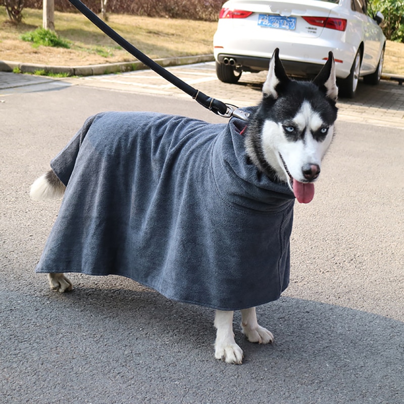 Hundeforsyning xs-xl hundehåndklæde til små mellemstore hunde polyester superabsorberende tørretørklæde til kæledyr