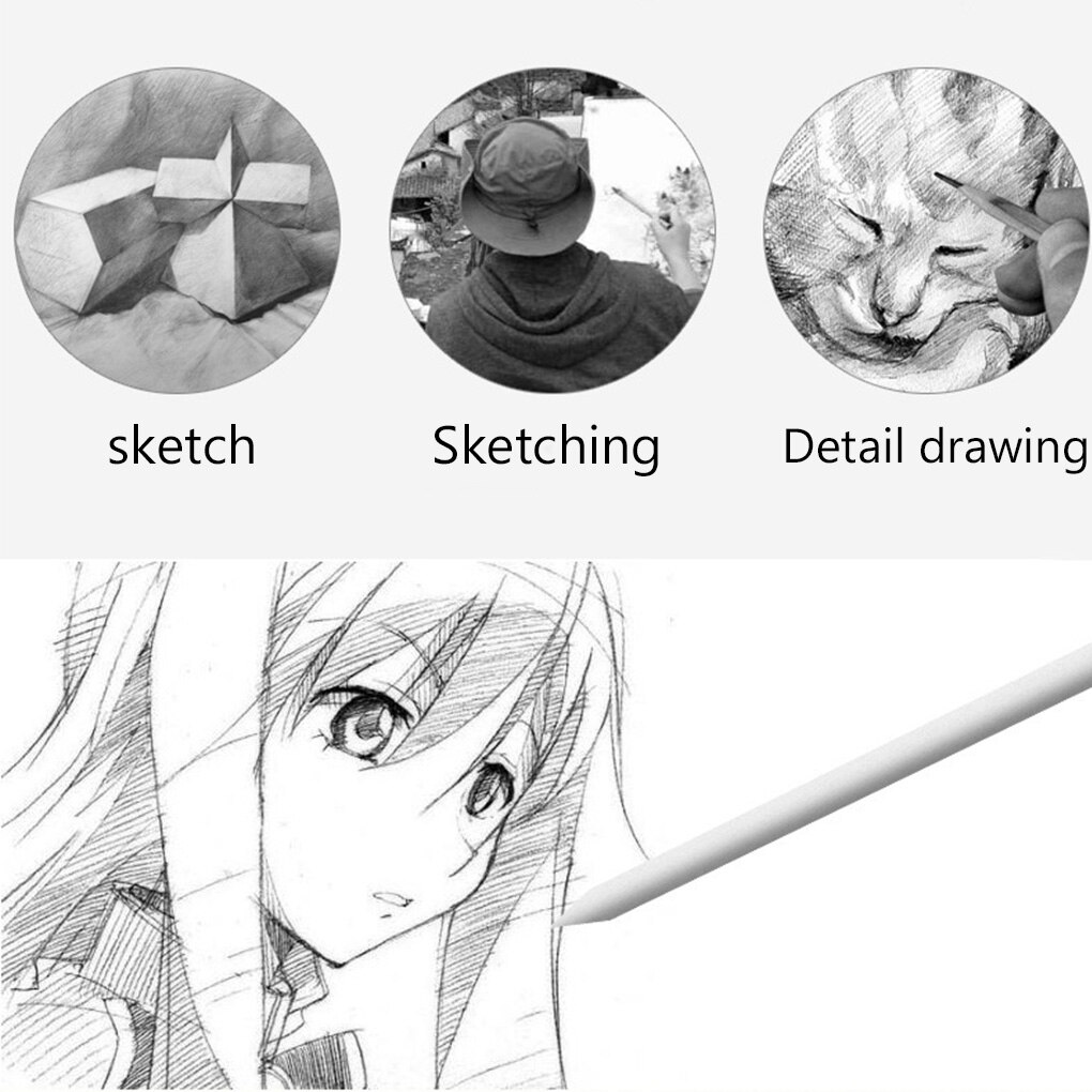 14 Pcs/set Paper Blending Stump Pencil Sharpener Sheets Drawing Blending Stump Sketch Accessories