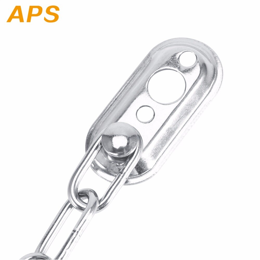 Sliding Door Lock Chrome Door Lock Chain Bolt Safety Chain Hotel Office Security Chain Gate Cabinet Latches Decorative Hardware