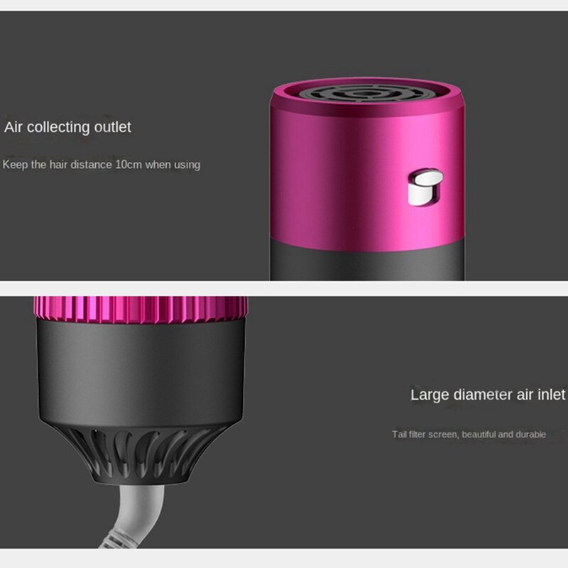 5 In 1 Haar Krultang Roterende Een Stap Föhn Stijltang Kam Curling Borstel Föhn Styling