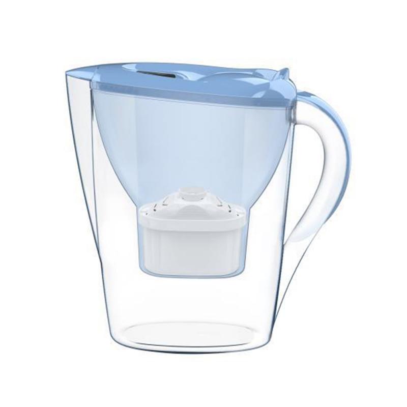 2.8l husstand direkte drikke netto kedel køkkenhane vandhane rensemaskine mini bærbar aktivt kul kopper filterkande: Lyseblå