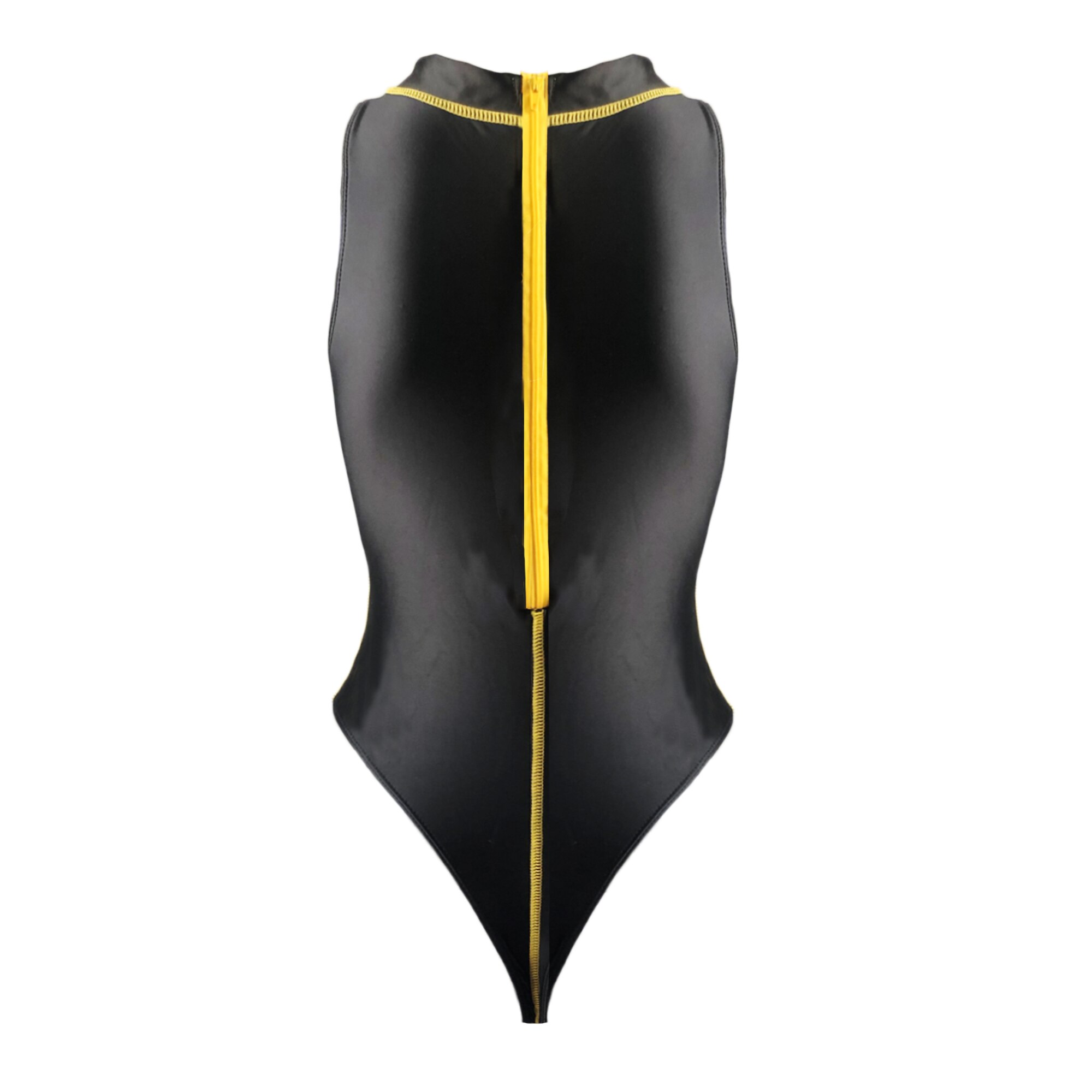 Xckny Een Stuk Badpak Sexy T-Vormige Badpak Strakke Olie Glossy Badpak Stilstaand Water Sexy Vette Badpak Hoge Vork badpak