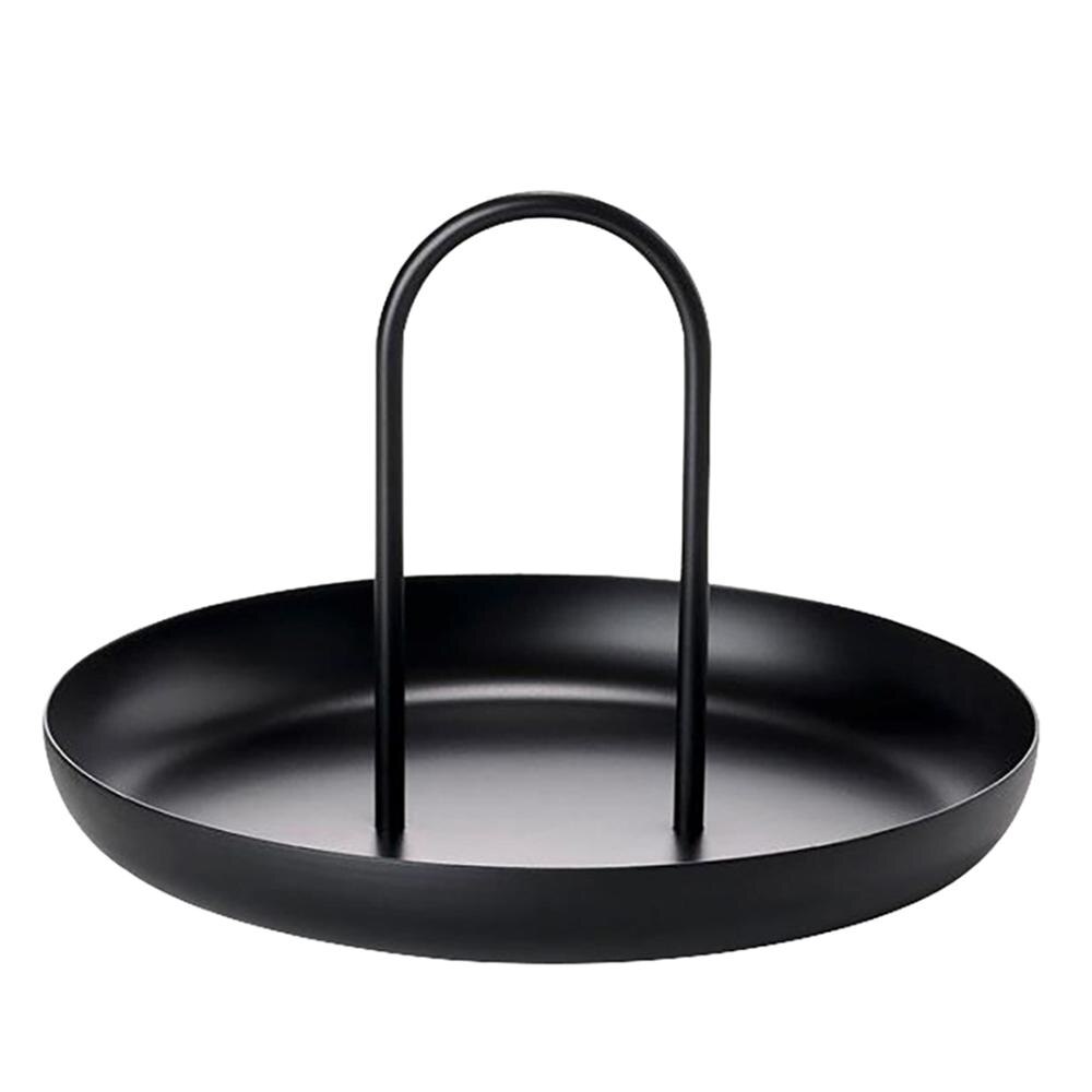 nordisch Schreibtisch Ablage Kunststoff Runde Schmuck Tabletts Wohnzimmer Tabletts Lagerung Kleinigkeiten Tablett Mit Griff Wohnkultur: A